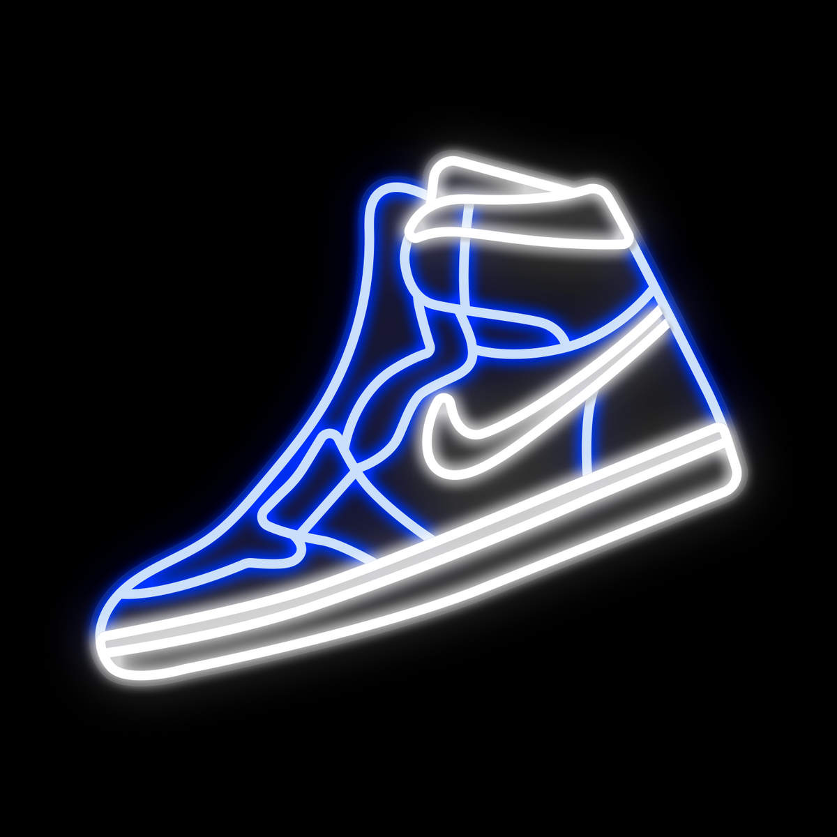 neon blue jordans