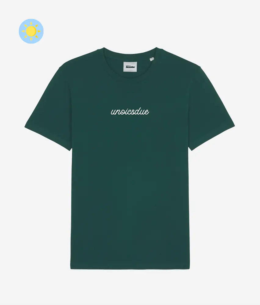 UNOICSDUE T-shirt ricamata Fosforescente