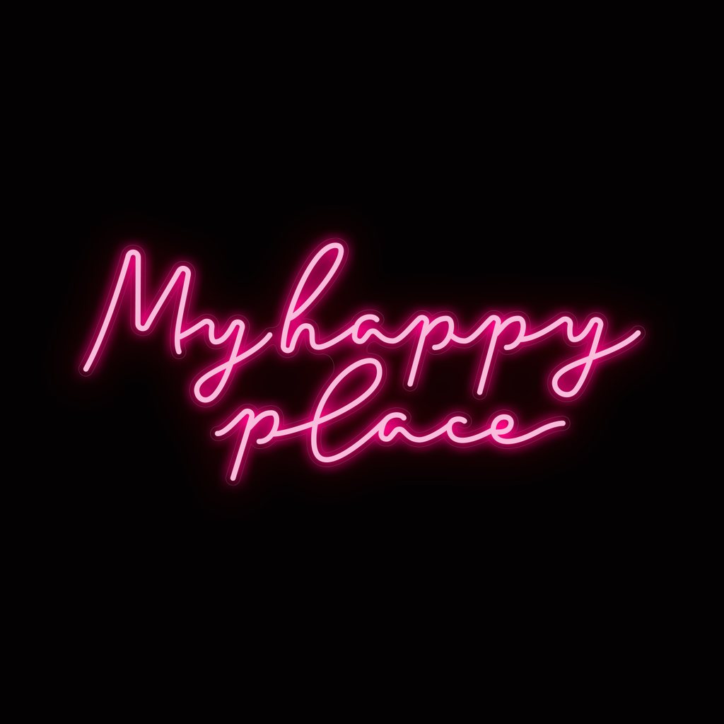 This is our happy place - Scritta Neon led